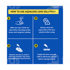 Aqualens Comfort Solution 500Ml With Lens Case Free