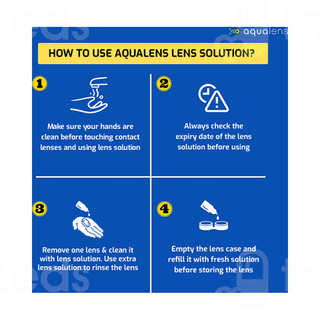 Aqualens Comfort Solution 500Ml With Lens Case Free