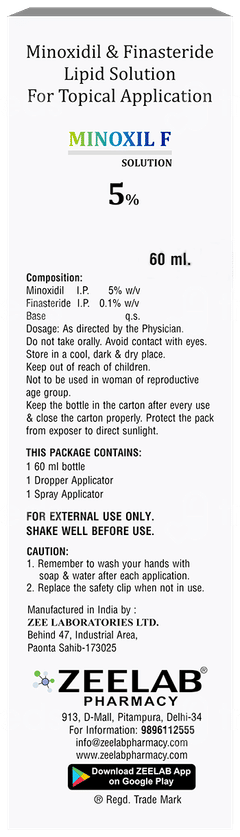 Minoxil F 5% Solution 60Ml