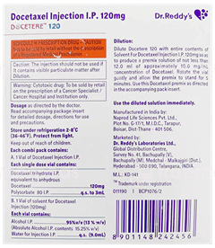 Docetere 120 Mg Solvent For Injection 1