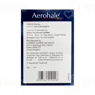 Aerohale Spacer Inhaler 1