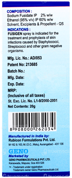 Fusigen Spray 20gm Fusigen Spray 20gm