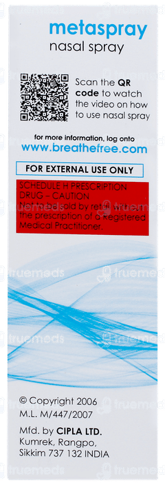 Metaspray Nasal Spray 10gm