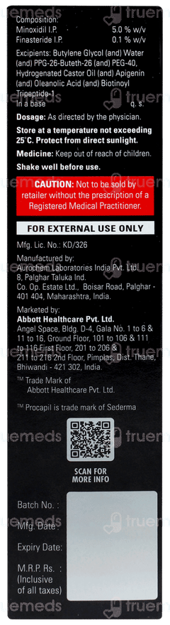 Minichek F Alcohol Free 5% Solution 60ml