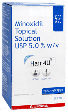 Hair 4u New 5% Solution 60ml Hair 4u New 5% Solution 60ml