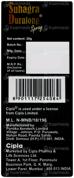 Suhagra Duralong Spray 20gm
