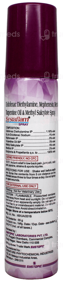 Systaflam Spray 55Gm