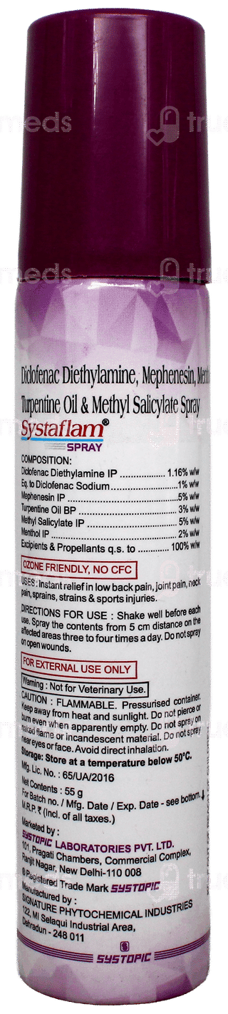 Systaflam Spray 55Gm