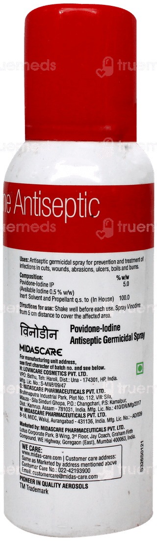Vinodine Spray 75Gm