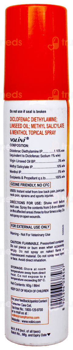 Volini Pain Relief Spray 60gm