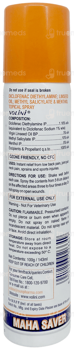 Volini Pain Relief Spray 100gm
