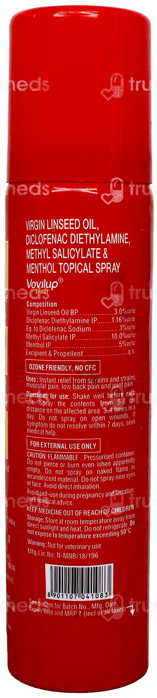 Vovilup Fast Pain Relief Spray 55Gm