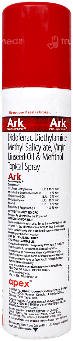 Ark Pain Relief Spray 55Gm