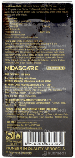 Climax For Men Spray 12gm