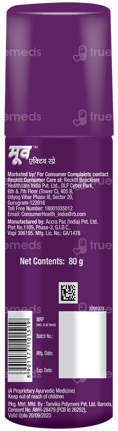 Moov Active Spray 80gm