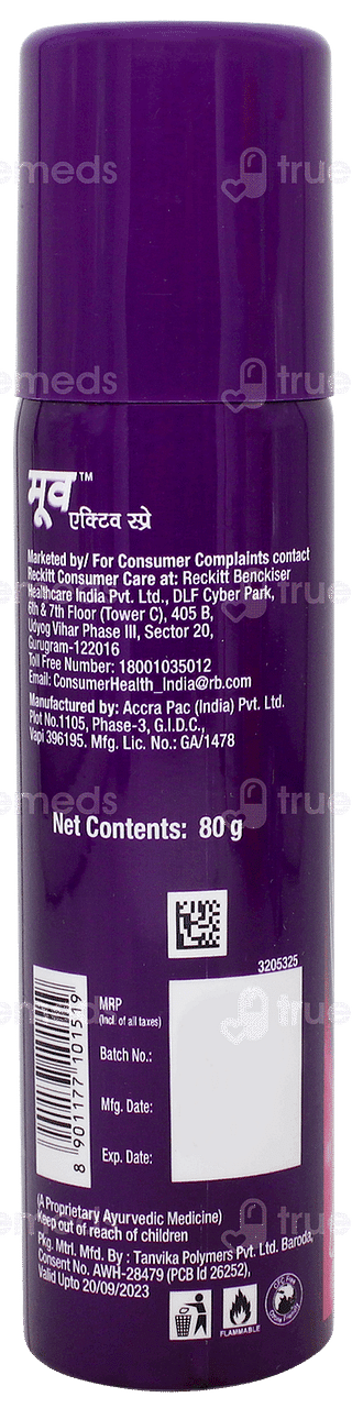 Moov Active Spray 80gm