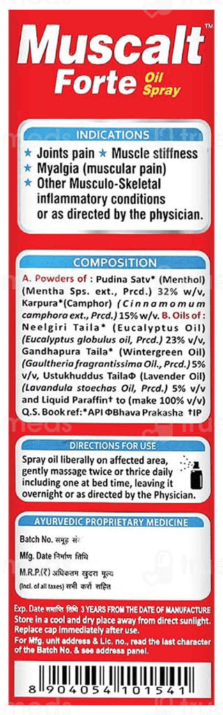 Muscalt Forte Oil Spray 60Ml
