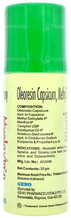 Myolaxin D Spray 35gm