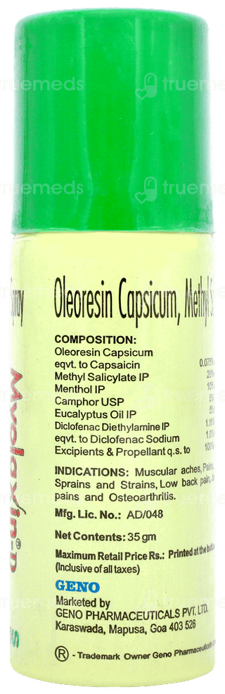 Myolaxin D Spray 35gm