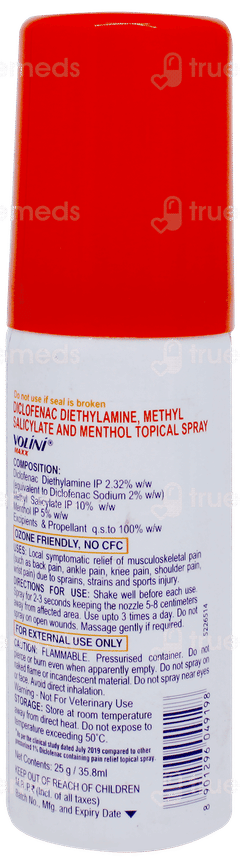Volini Maxx 3x Faster Pain Relief Spray 25gm Volini Maxx 3x Faster Pain Relief Spray 25gm