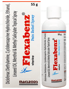 Flexabenz Pain Relief Spray 55Gm