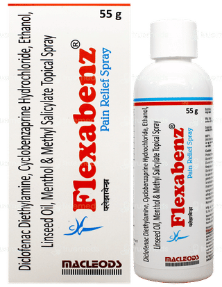 Flexabenz Pain Relief Spray 55Gm