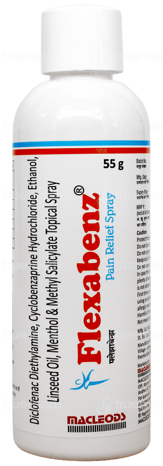 Flexabenz Pain Relief Spray 55Gm
