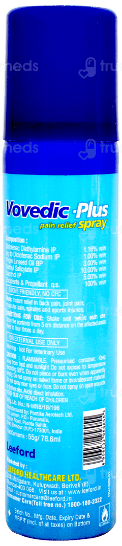 Vovedic Plus Spray 55gm