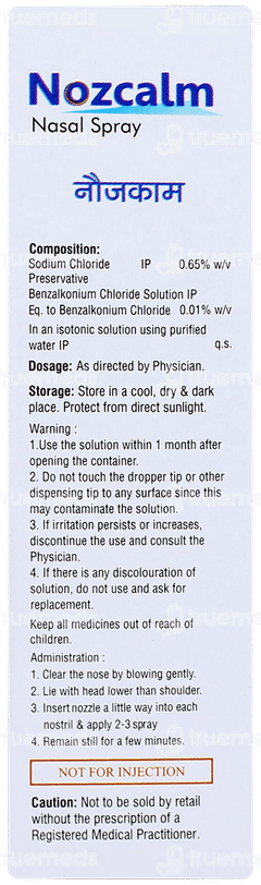 Nozcalm Nasal Spray 20ml
