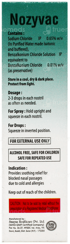 Nozyvac Nasal Spray/Drops 20Ml