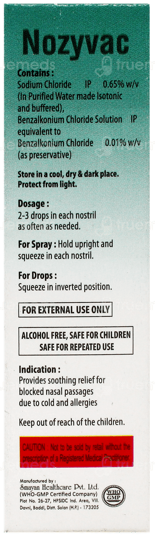 Nozyvac Nasal Spray/Drops 20Ml