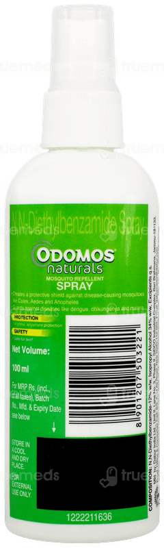 Dabur Odomos Naturals Mosquito Repellent Spray 100ml