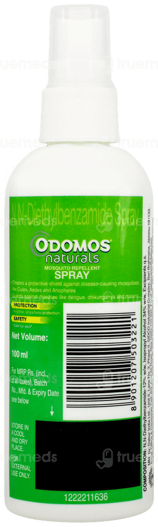 Dabur Odomos Naturals Mosquito Repellent Spray 100ml