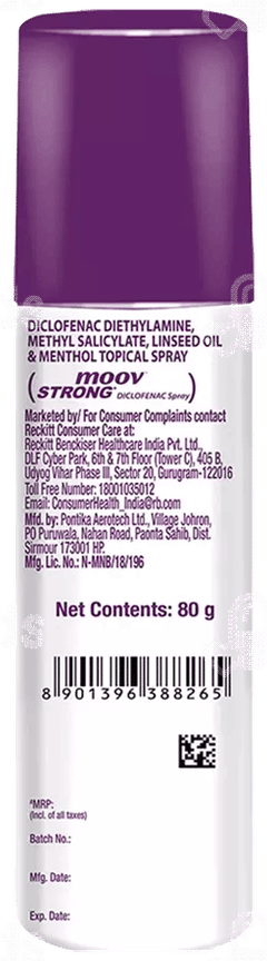 Moov Strong Spray 80Gm Moov Strong Spray 80Gm