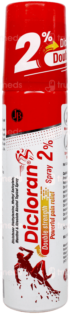 Dicloran 2% Double Strength Powerful Pain Relief Spray 55Gm