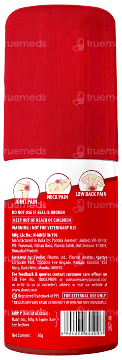 Sloans Spray 20Gm
