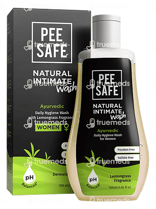 Pee Safe Natural Intimate Wash For Woman Lemongrass 105 ML