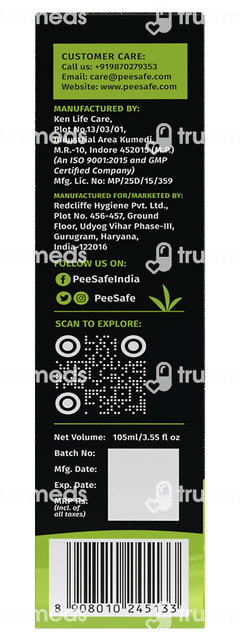 Pee Safe Woman Natural Intimate Wash 105ml