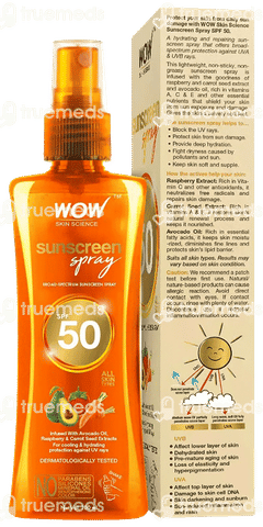 Wow Skin Science Sunscreen Spf 50 Spray 100 ML