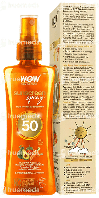 Wow Skin Science Sunscreen Spf 50 Spray 100 ML