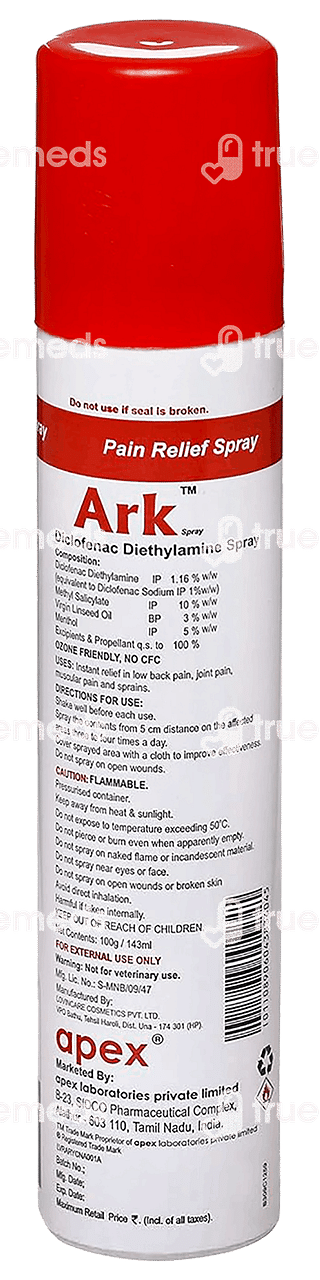 Ark Pain Relief Spray 100 GM