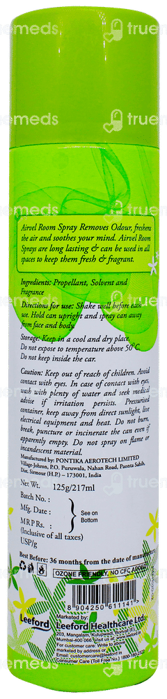 Airvel Fresh Lime N Citrus Room Spray 125gm