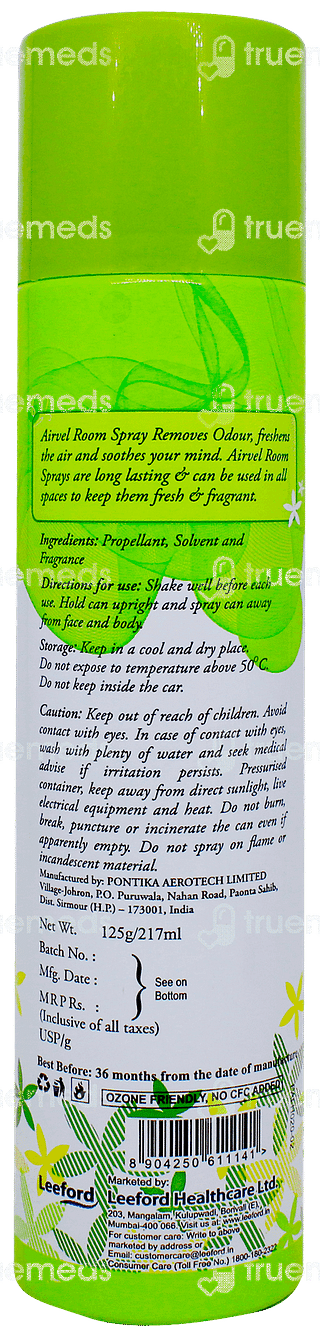 Airvel Fresh Lime And Citrus Room Spray 125gm