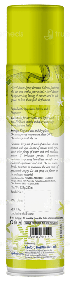 Airvel Fresh Lime N Citrus Room Spray 125Gm