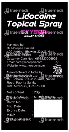 Dr Morepen Exygra + Delay Spray 20gm