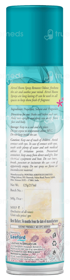 Airvel Floral Crush Room Spray 125 Gm Airvel Floral Crush Room Spray 125 Gm