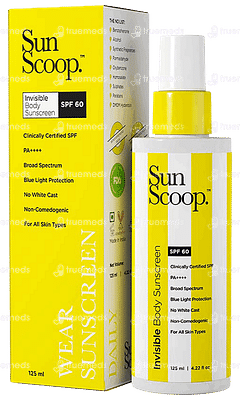 Sun Scoop Spf 60 Pa++++ Invisible Body Sunscreen Spray 125ml Sun Scoop Spf 60 Pa++++ Invisible Body Sunscreen Spray 125ml