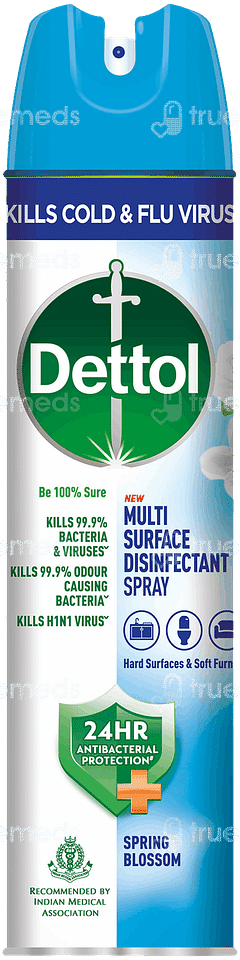 Dettol Spring Blossom New Multi Surface Disinfectant Spray 225ml