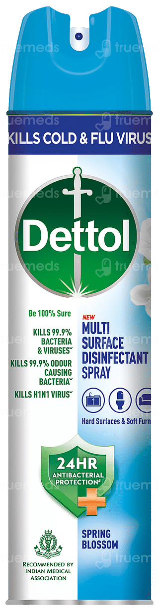 Dettol Spring Blossom New Multi Surface Disinfectant Spray 225ml