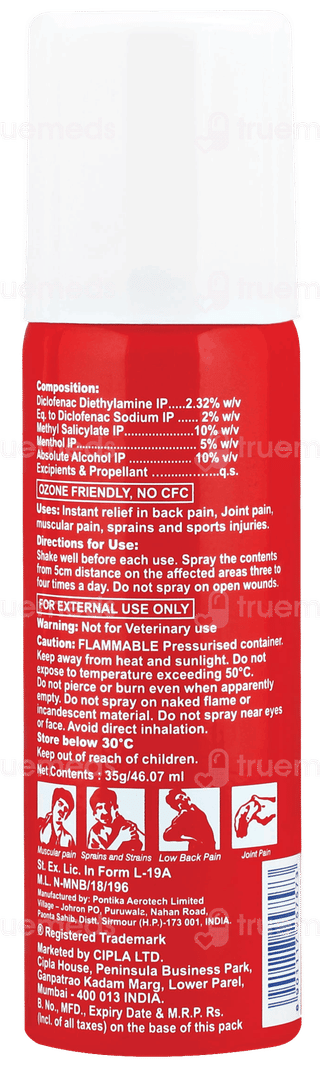 Omnigel 2% Double Power Spray 35Gm